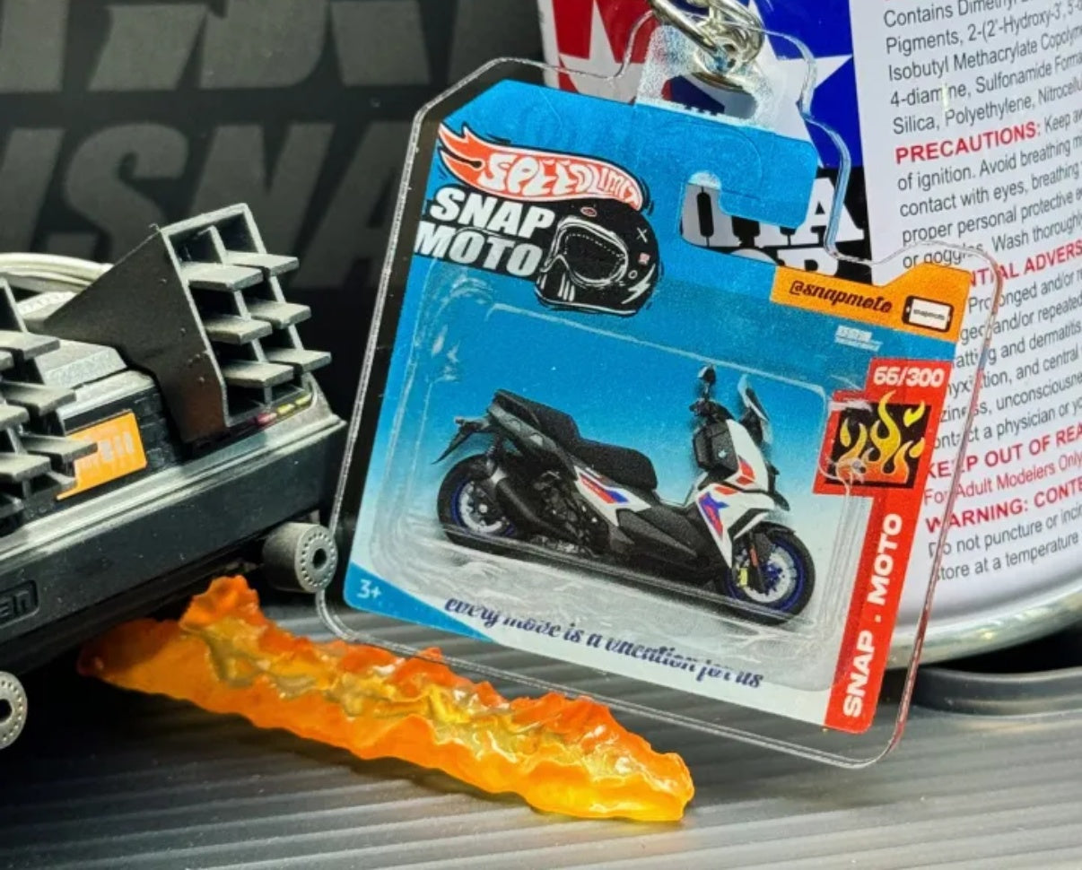 The Pocket Garage: 1:64 Scale Blister Pack Key Tag Keychain for BMW C400X