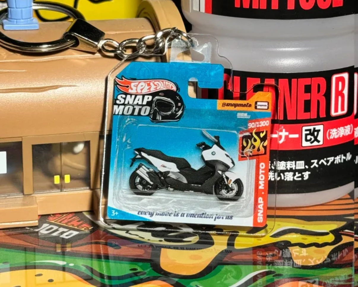 The Pocket Garage: 1:64 Scale Blister Pack Key Tag Keychain for BMW C650