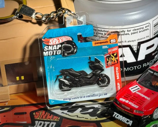 The Pocket Garage: 1:64 Scale Blister Pack Key Tag Keychain for Honda ADV350
