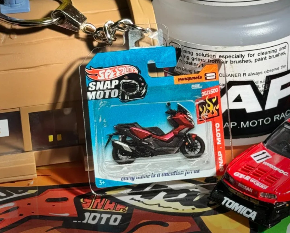 The Pocket Garage: 1:64 Scale Blister Pack Key Tag Keychain for Honda ADV350