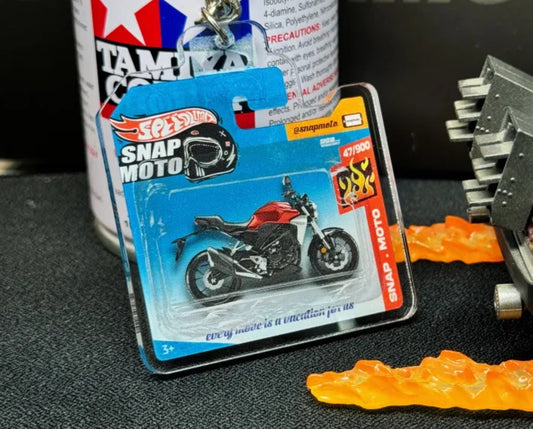 The Pocket Garage: 1:64 Scale Blister Pack Key Tag Keychain for Honda CB300R