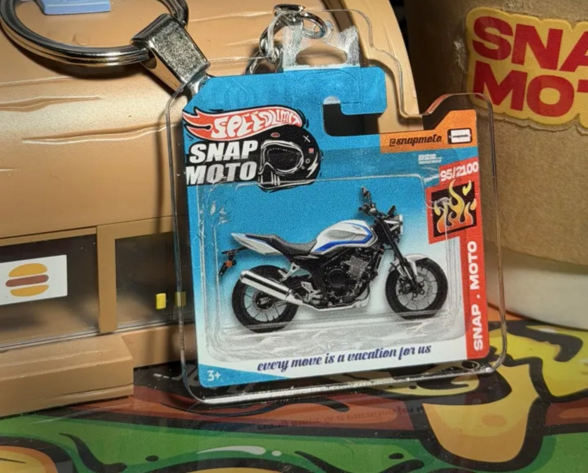 The Pocket Garage: 1:64 Scale Blister Pack Key Tag Keychain for Honda CB500SF