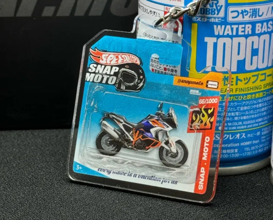 The Pocket Garage: 1:64 Scale Blister Pack Key Tag Keychain for KTM 1290ADV