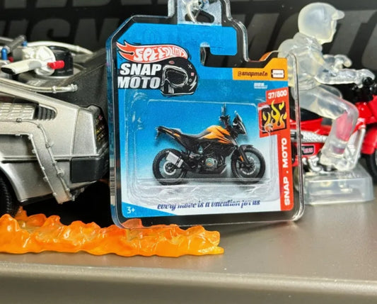 The Pocket Garage: 1:64 Scale Blister Pack Key Tag Keychain for KTM 390ADV