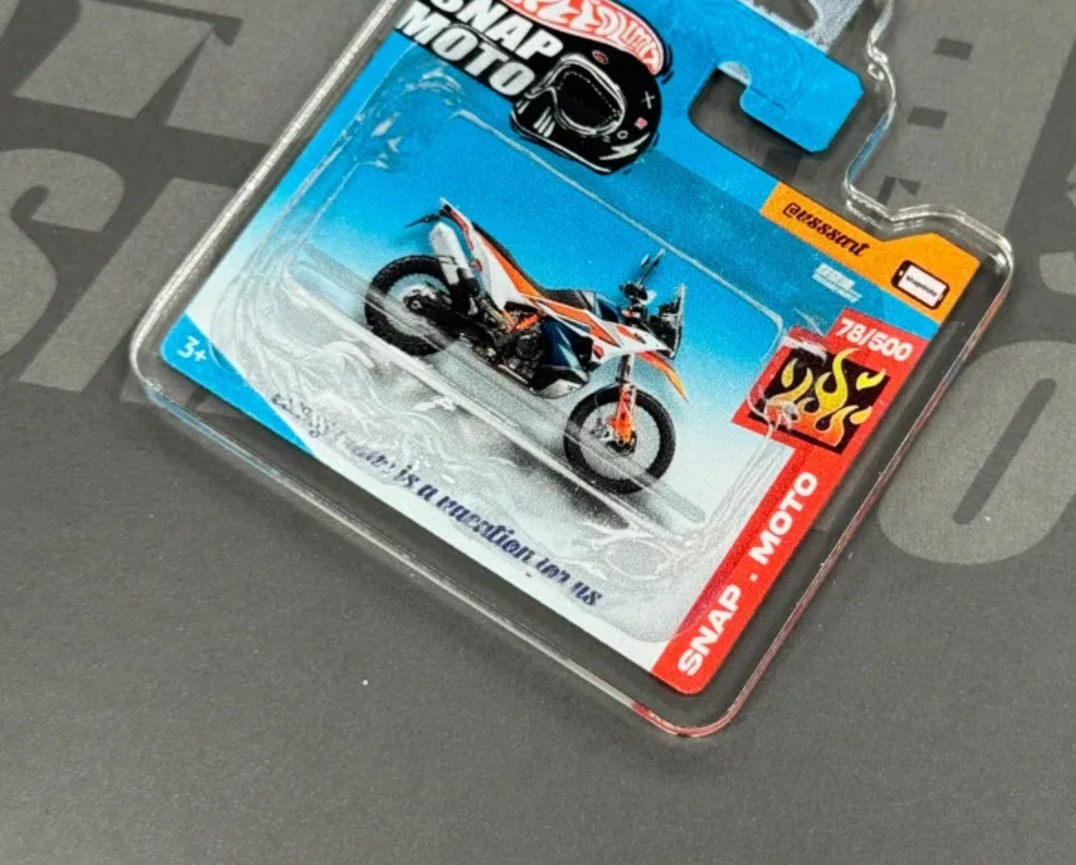 The Pocket Garage: 1:64 Scale Blister Pack Key Tag Keychain for KTM 890ADV