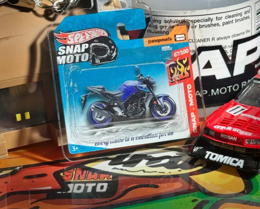 The Pocket Garage: 1:64 Scale Blister Pack Key Tag Keychain for Yamaha MT03