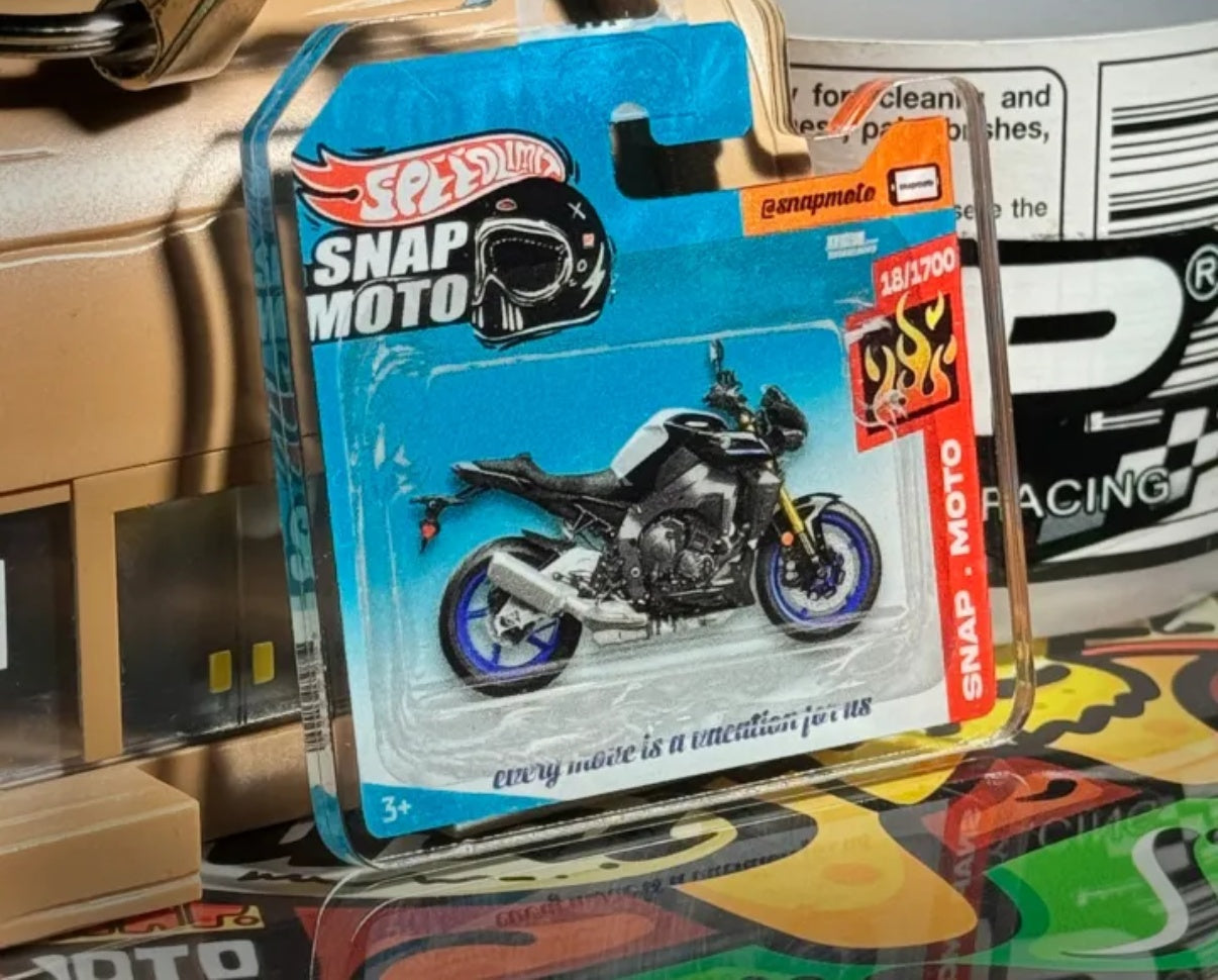 The Pocket Garage: 1:64 Scale Blister Pack Key Tag Keychain for Yamaha MT10SP