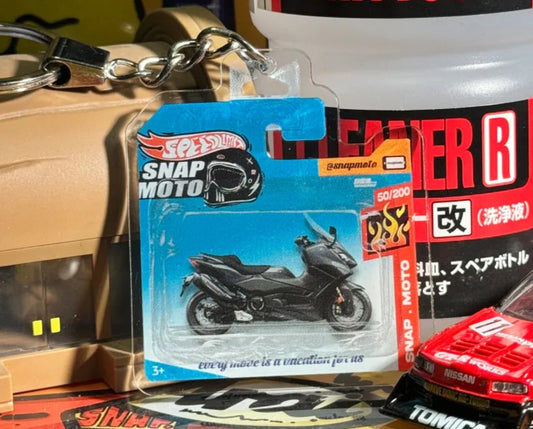 The Pocket Garage: 1:64 Scale Blister Pack Key Tag Keychain for Yamaha TMAX