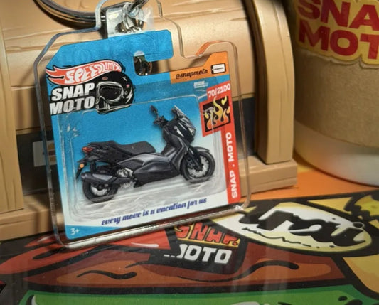 The Pocket Garage: 1:64 Scale Blister Pack Key Tag Keychain for Yamaha XMAX