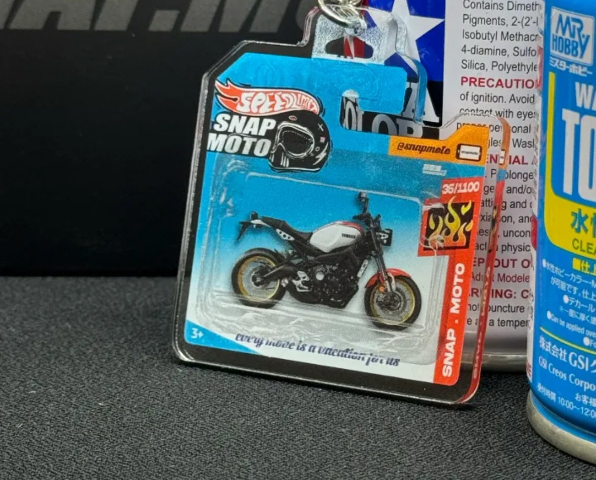 The Pocket Garage: 1:64 Scale Blister Pack Key Tag Keychain for Yamaha XSR900