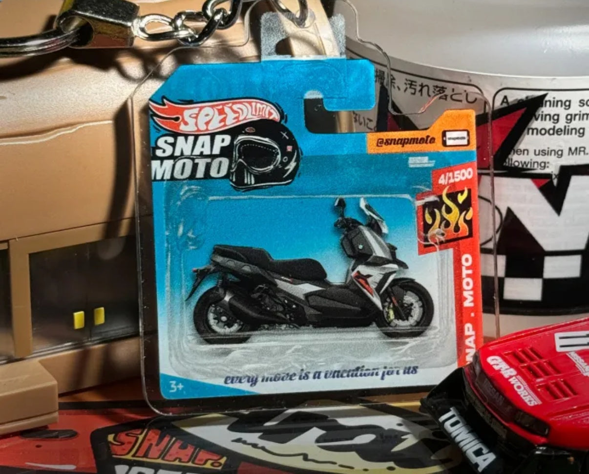 The Pocket Garage: 1:64 Scale Blister Pack Key Tag Keychain for BMW C400X