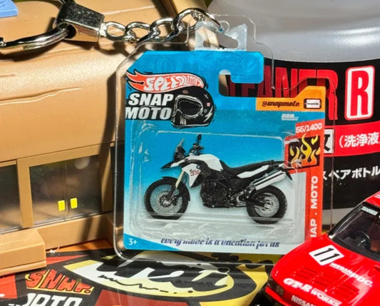 The Pocket Garage: 1:64 Scale Blister Pack Key Tag Keychain for BMW F800