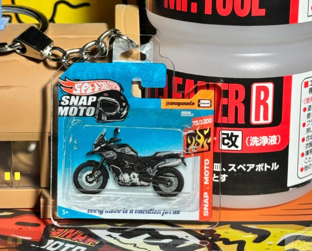 The Pocket Garage: 1:64 Scale Blister Pack Key Tag Keychain for BMW F850