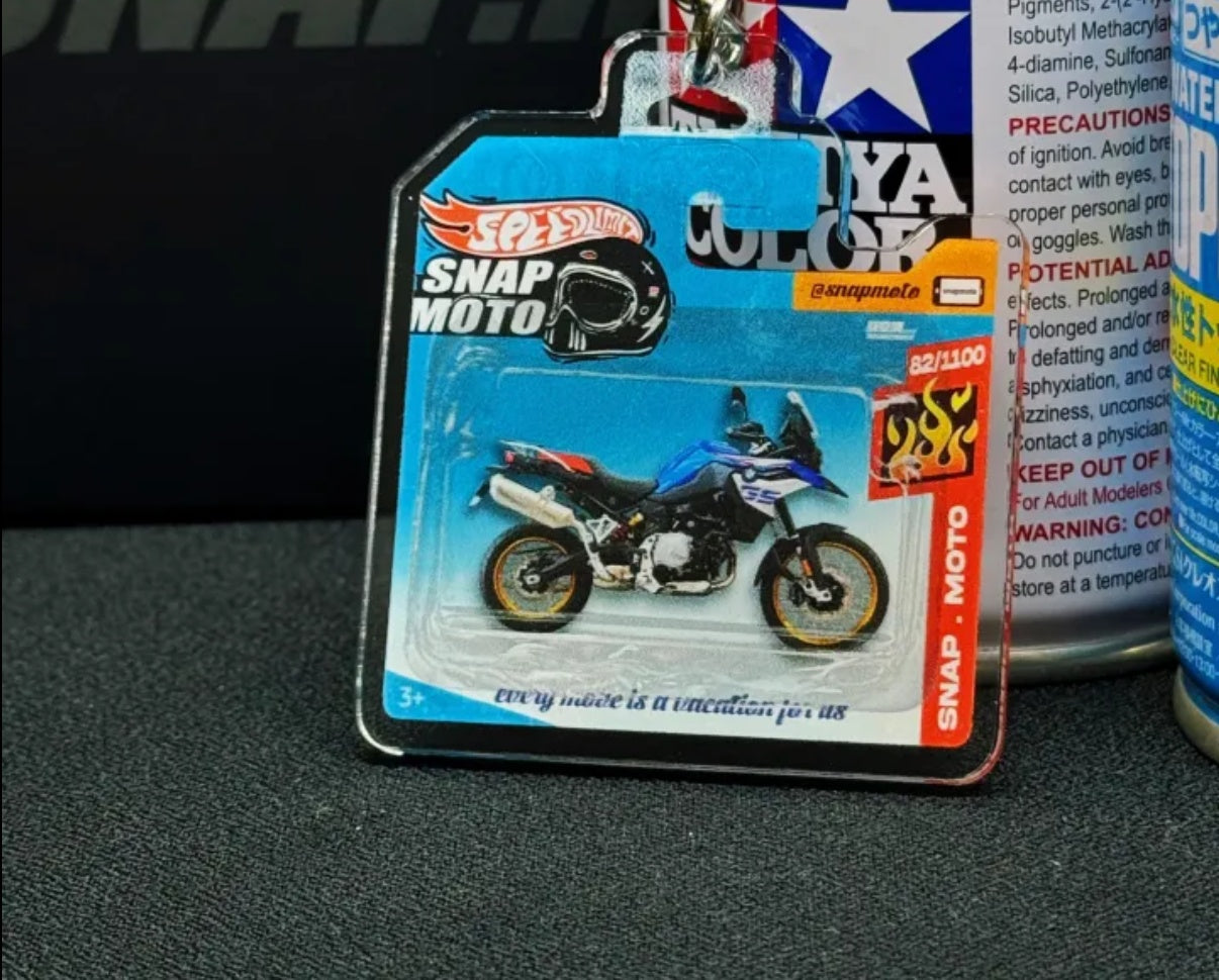 The Pocket Garage: 1:64 Scale Blister Pack Key Tag Keychain for BMW F850