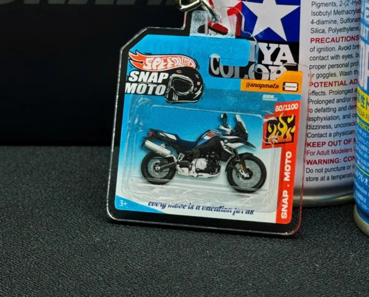 The Pocket Garage: 1:64 Scale Blister Pack Key Tag Keychain for BMW F850