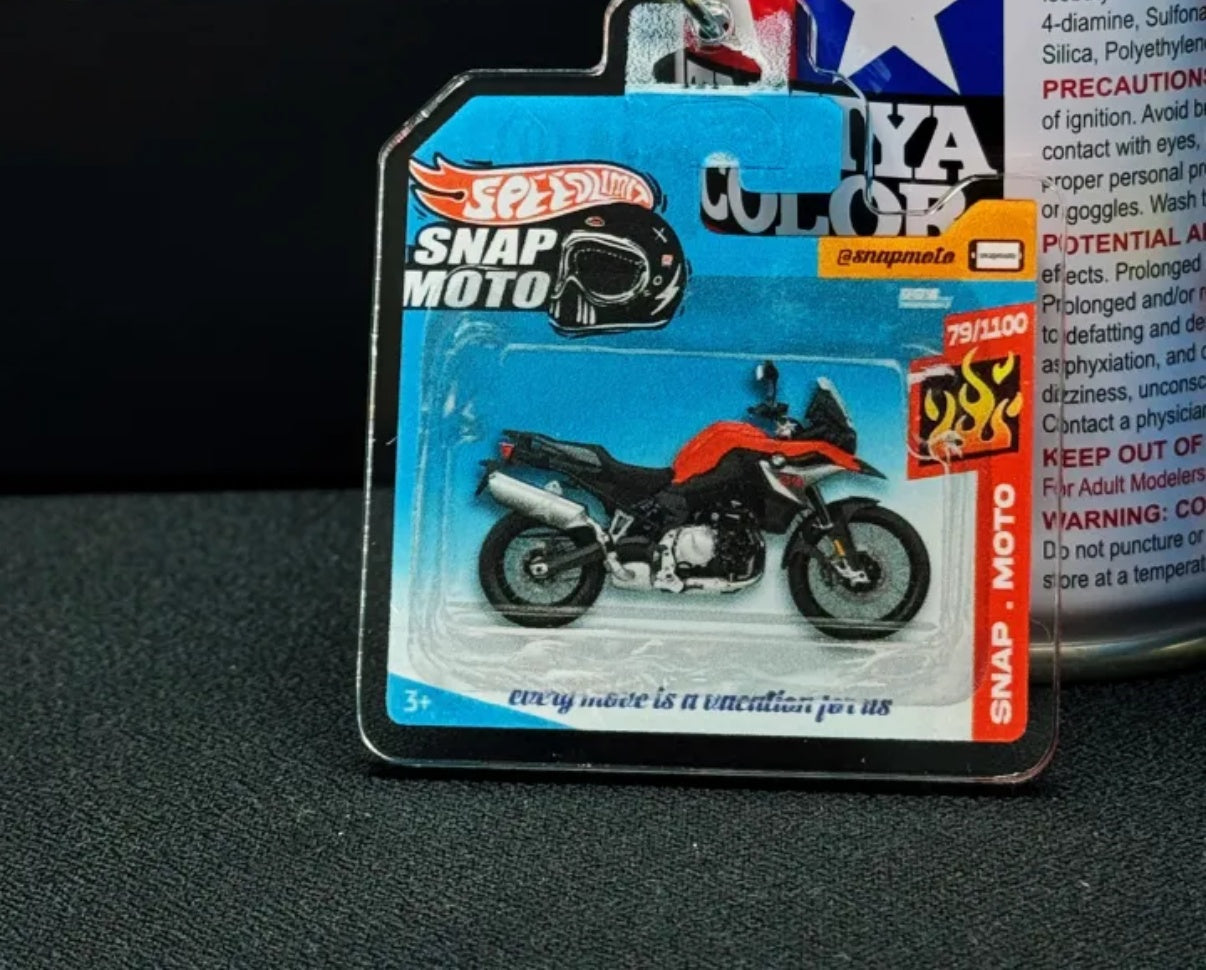 The Pocket Garage: 1:64 Scale Blister Pack Key Tag Keychain for BMW F850