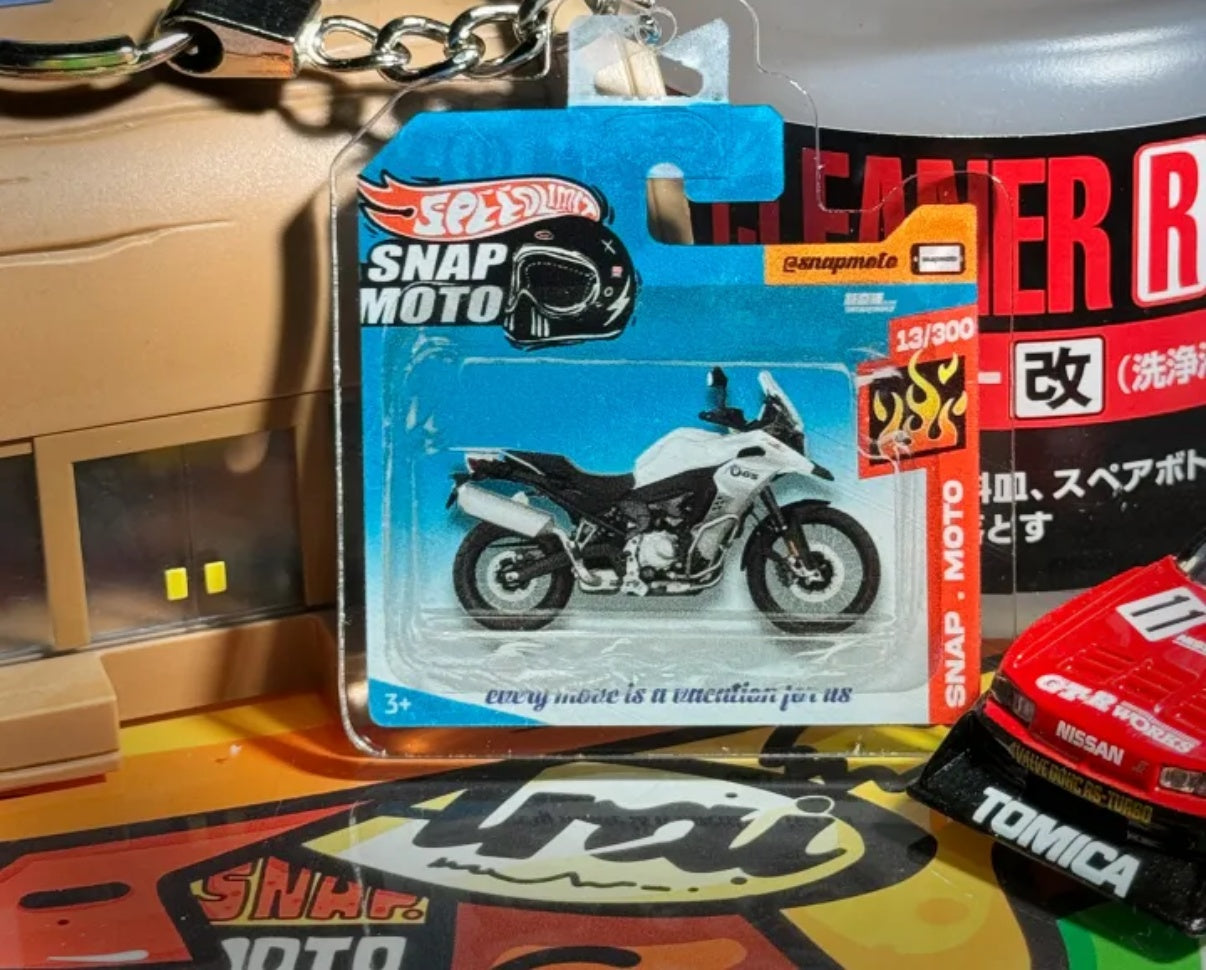 The Pocket Garage: 1:64 Scale Blister Pack Key Tag Keychain for BMW F850