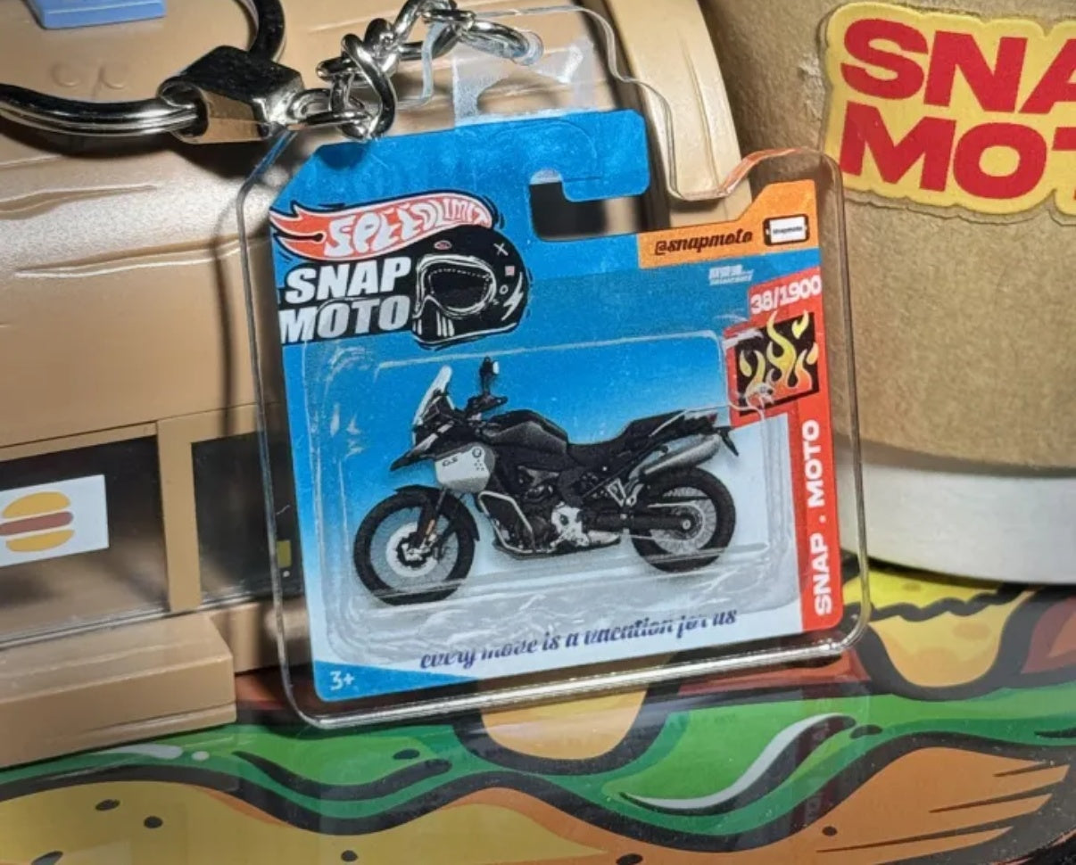 The Pocket Garage: 1:64 Scale Blister Pack Key Tag Keychain for BMW F900