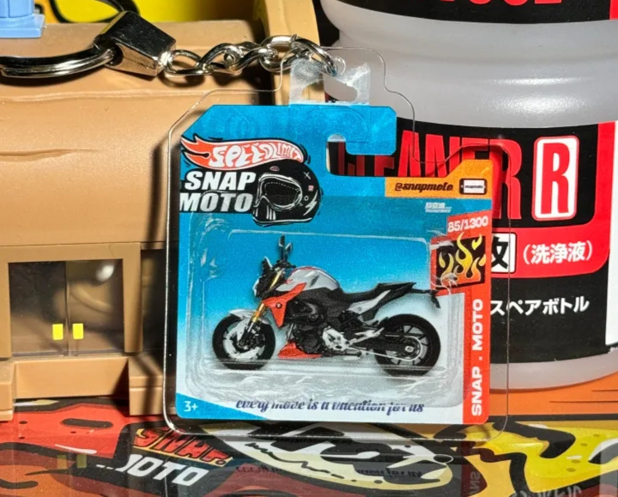 The Pocket Garage: 1:64 Scale Blister Pack Key Tag Keychain for BMW F900R