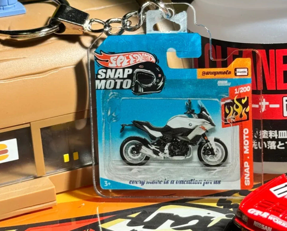 The Pocket Garage: 1:64 Scale Blister Pack Key Tag Keychain for BMW F900XR