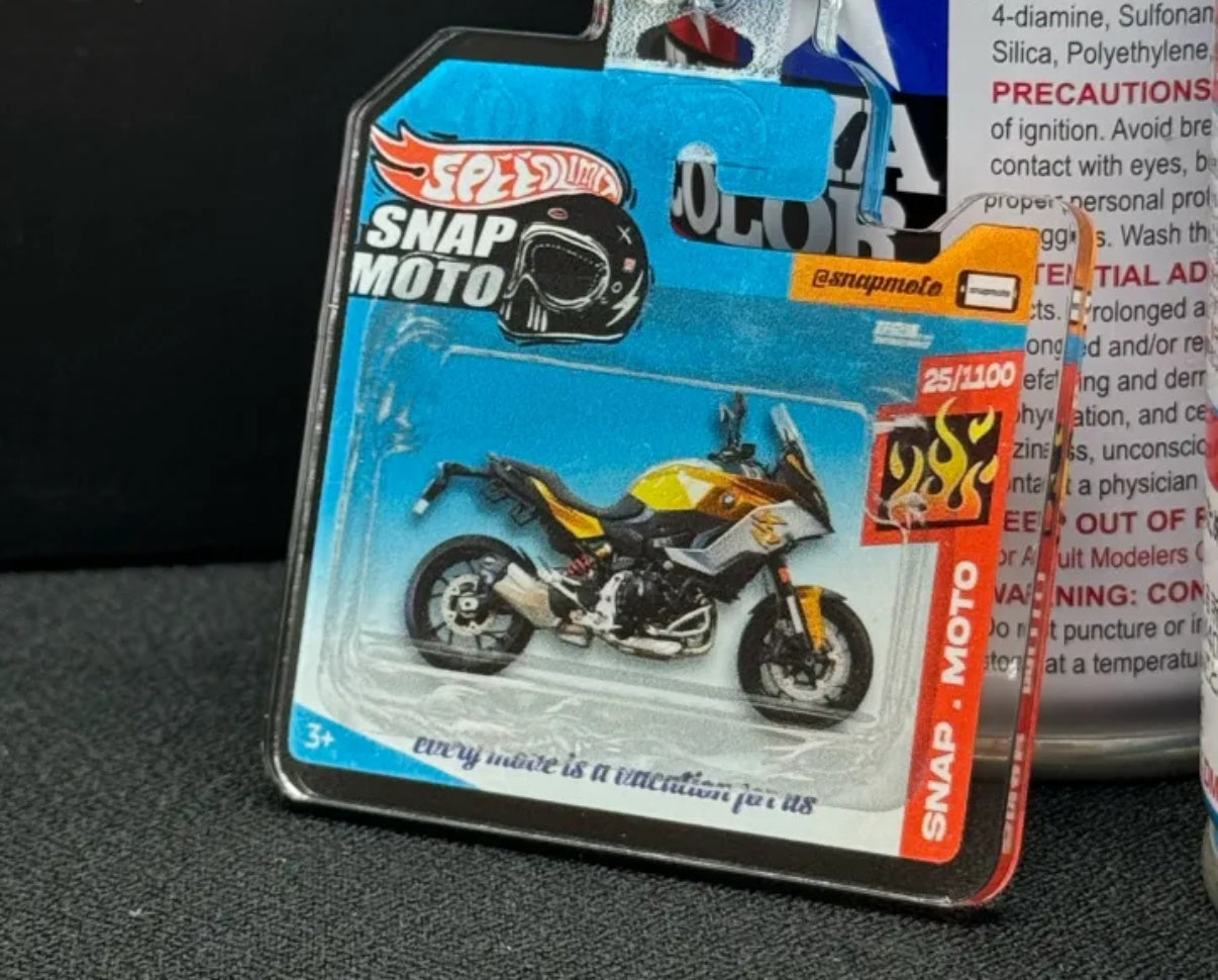 The Pocket Garage: 1:64 Scale Blister Pack Key Tag Keychain for BMW F900XR