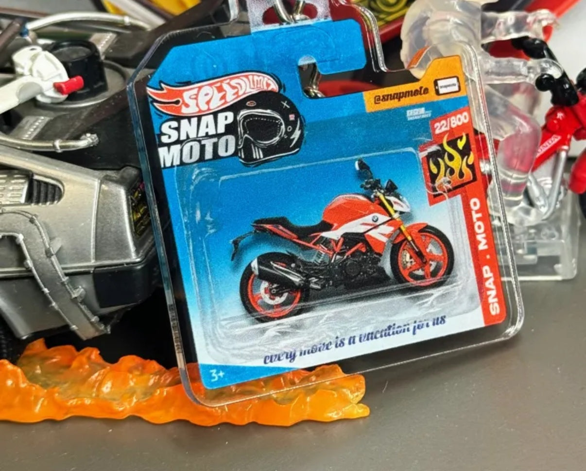 The Pocket Garage: 1:64 Scale Blister Pack Key Tag Keychain for BMW G310R