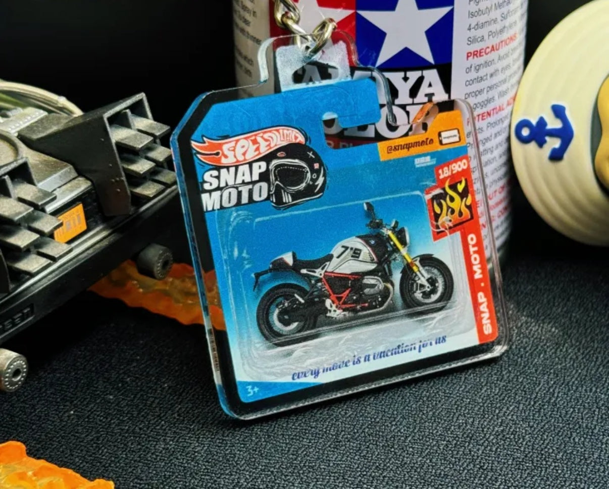 The Pocket Garage: 1:64 Scale Blister Pack Key Tag Keychain for BMW NINET