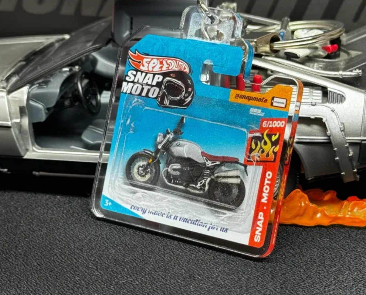 The Pocket Garage: 1:64 Scale Blister Pack Key Tag Keychain for BMW NINET