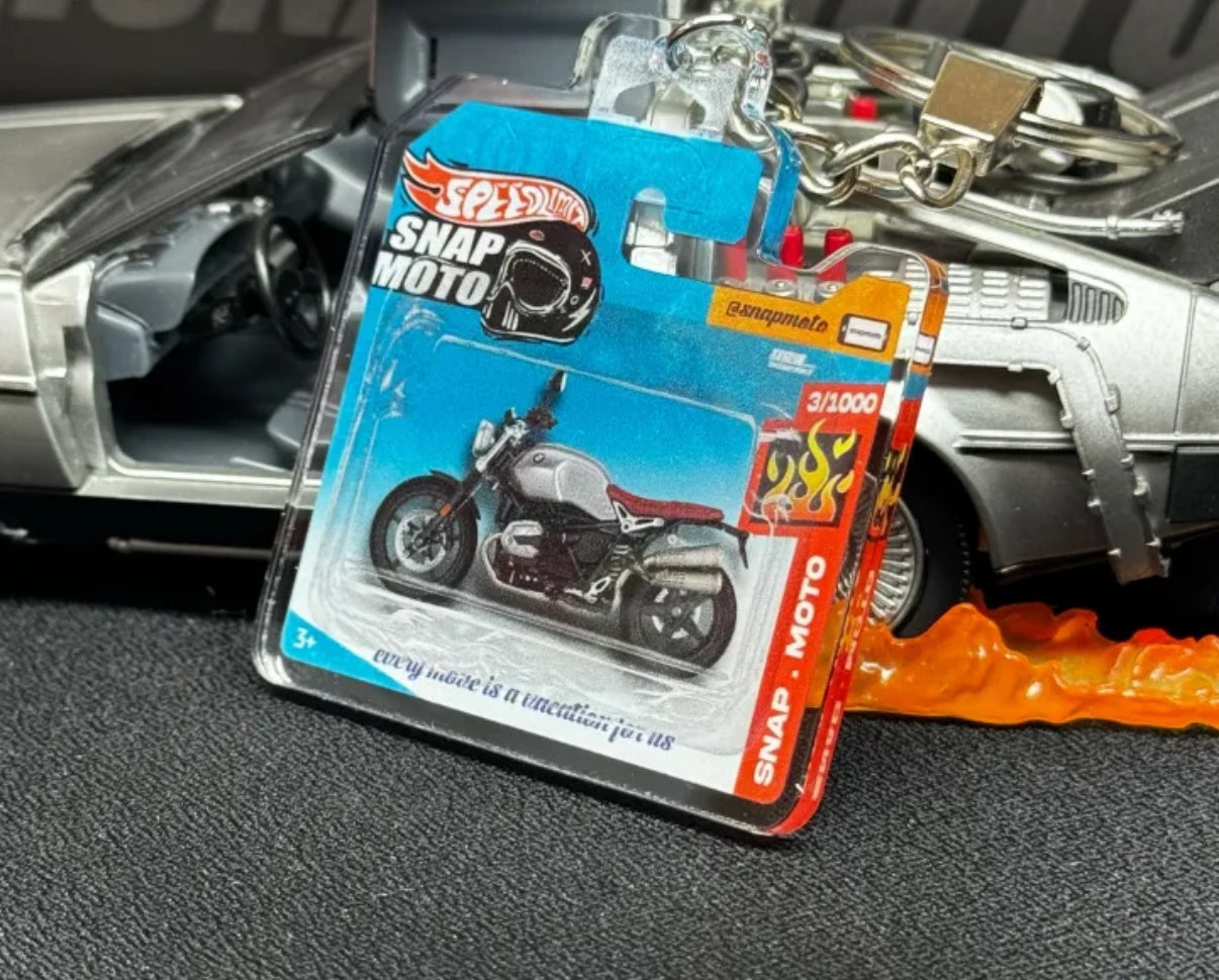 The Pocket Garage: 1:64 Scale Blister Pack Key Tag Keychain for BMW NINET