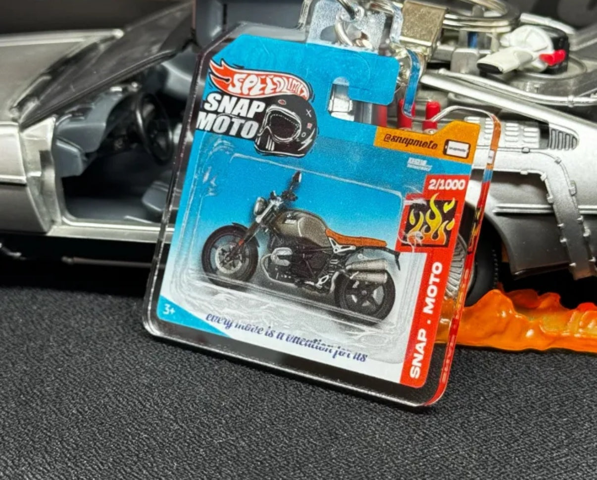 The Pocket Garage: 1:64 Scale Blister Pack Key Tag Keychain for BMW NINET