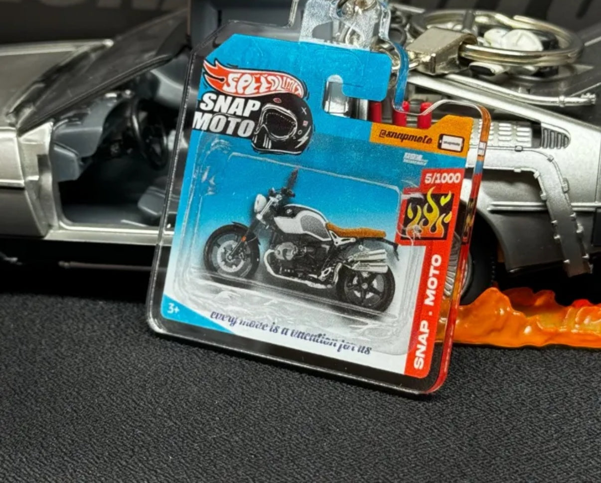 The Pocket Garage: 1:64 Scale Blister Pack Key Tag Keychain for BMW NINET