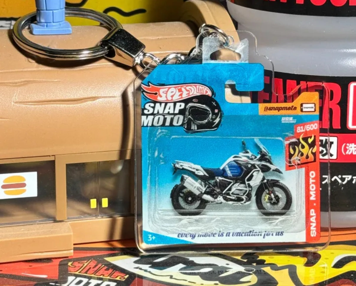 The Pocket Garage: 1:64 Scale Blister Pack Key Tag Keychain for BMW R1250