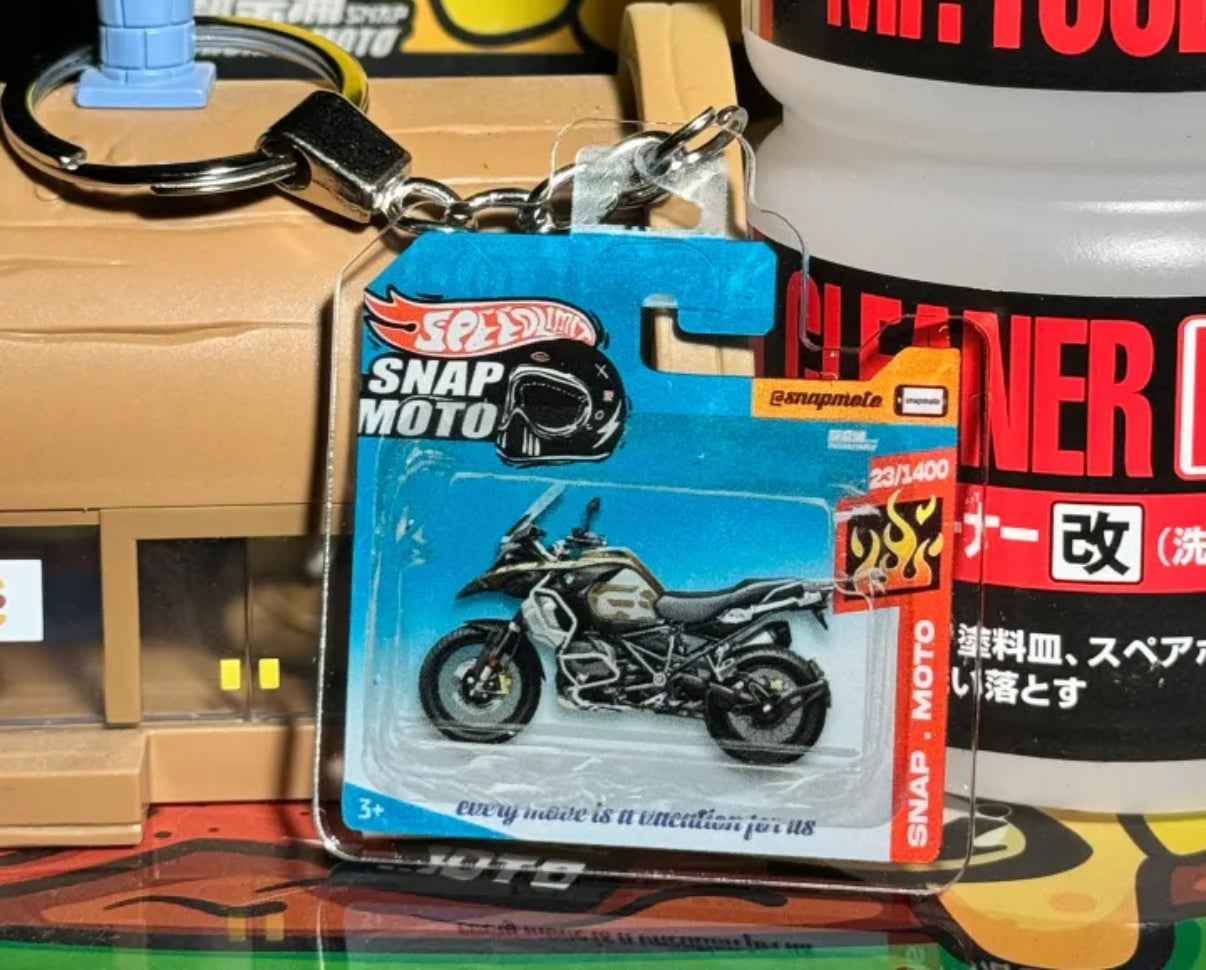 The Pocket Garage: 1:64 Scale Blister Pack Key Tag Keychain for BMW R1250