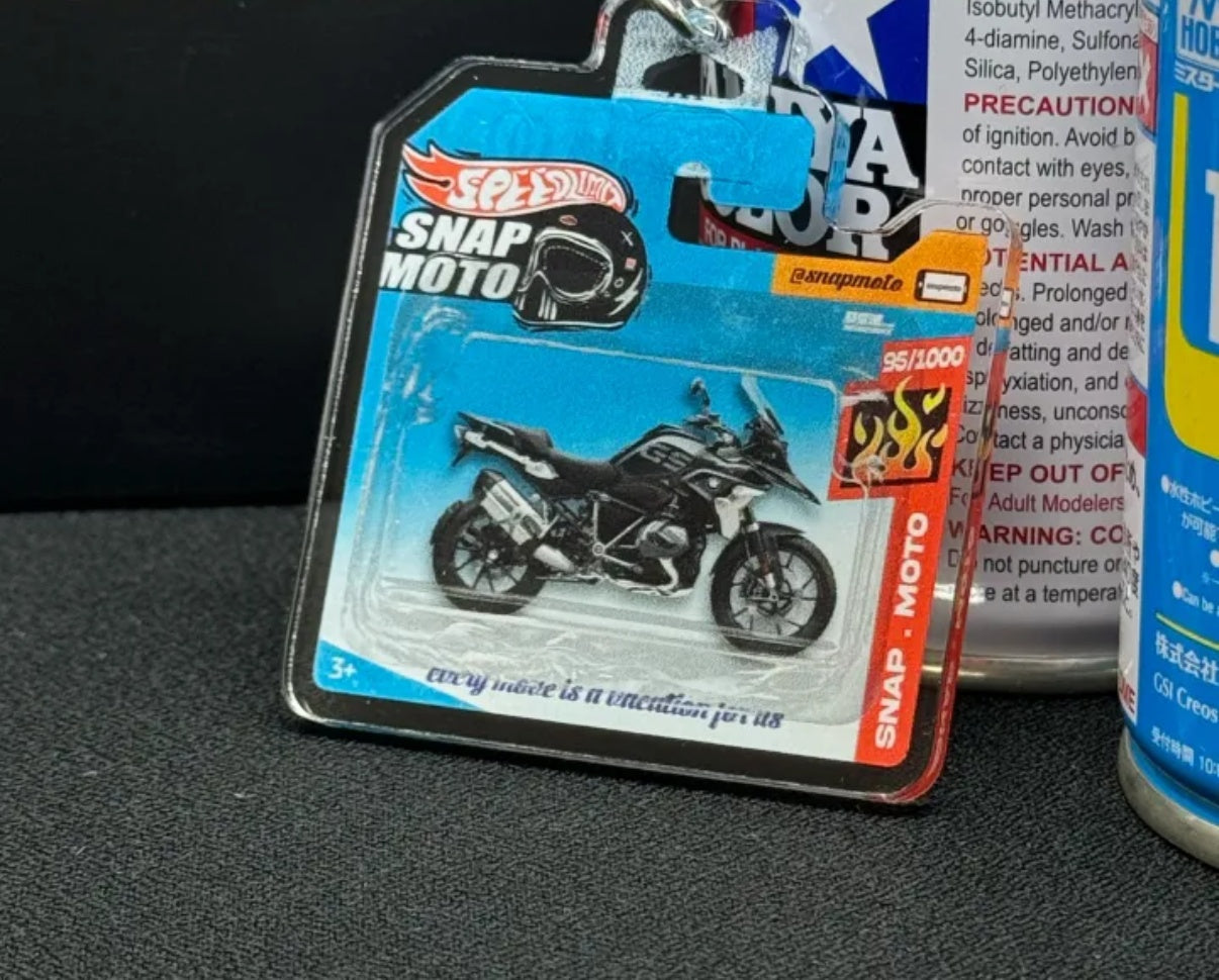 The Pocket Garage: 1:64 Scale Blister Pack Key Tag Keychain for BMW R1250
