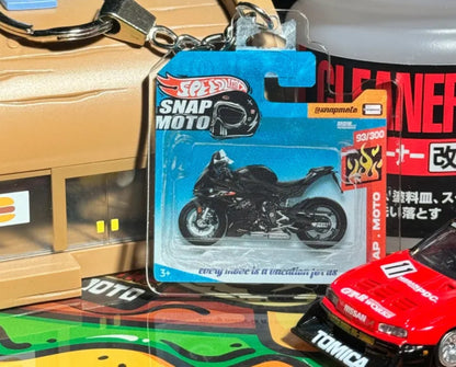 The Pocket Garage: 1:64 Scale Blister Pack Key Tag Keychain for BMW S1000RR