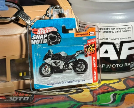 The Pocket Garage: 1:64 Scale Blister Pack Key Tag Keychain for BMW S1000RR