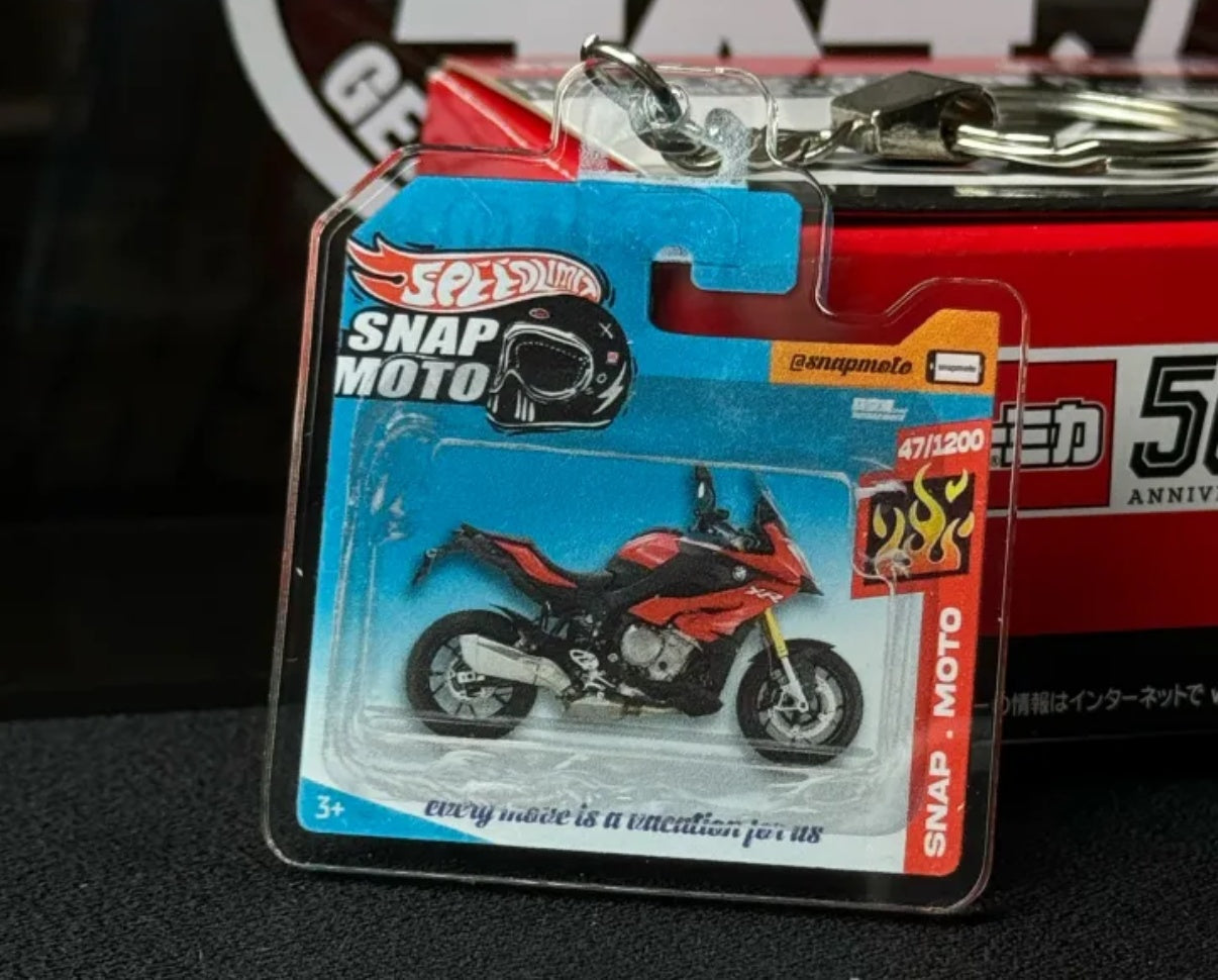 The Pocket Garage: 1:64 Scale Blister Pack Key Tag Keychain for BMW S1000XR