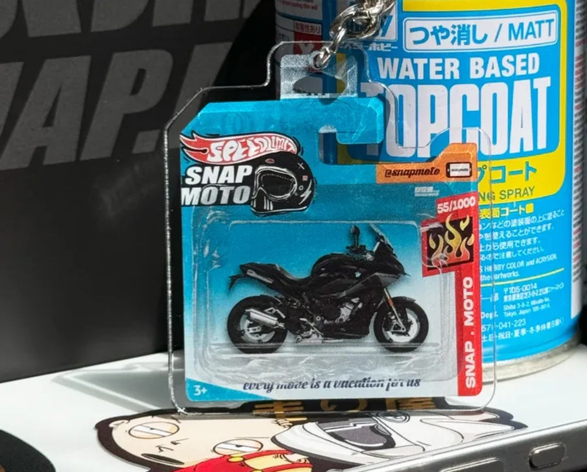 The Pocket Garage: 1:64 Scale Blister Pack Key Tag Keychain for BMW S1000XR