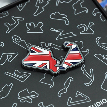 Silverstone Circuit Race Track Lapel Pin Badge