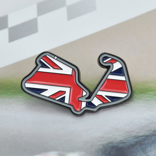 Silverstone Circuit Race Track Lapel Pin Badge