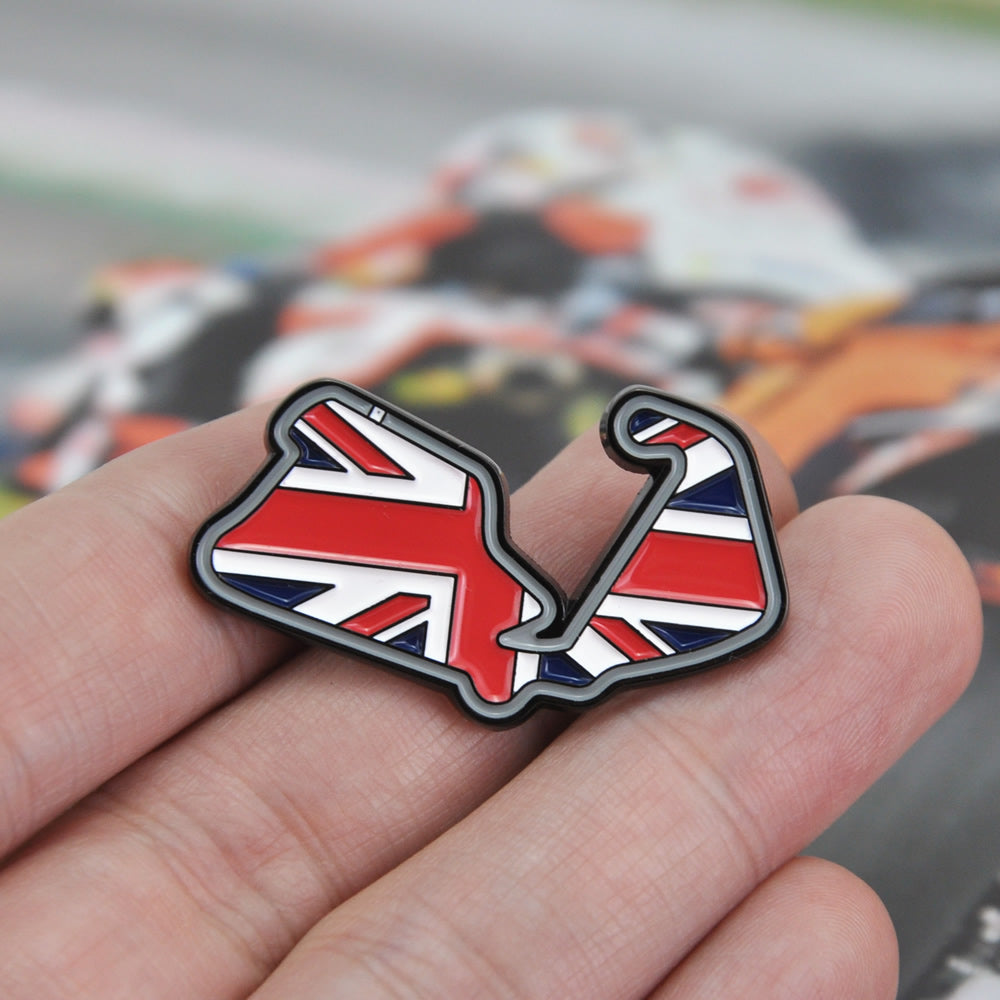 Silverstone Circuit Race Track Lapel Pin Badge