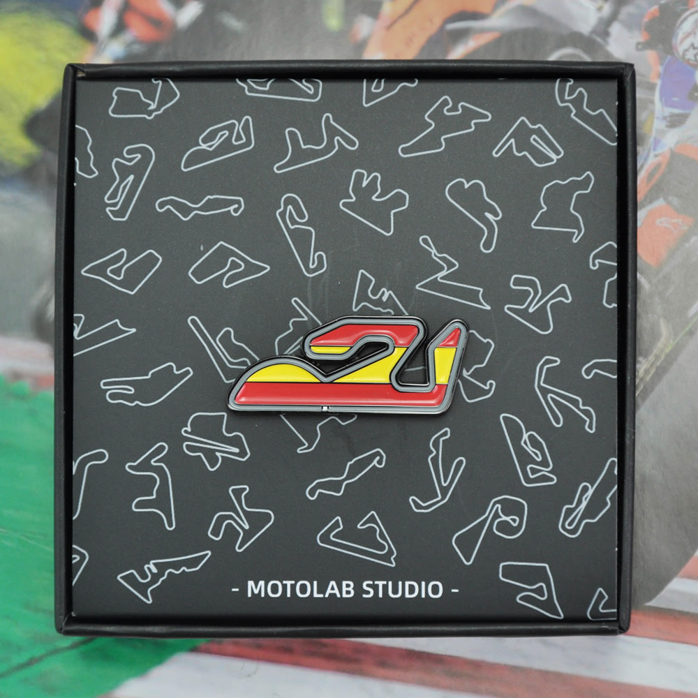 Valencia Circuit Ricardo Tormo Motogp Race Track Lapel Pins Badge
