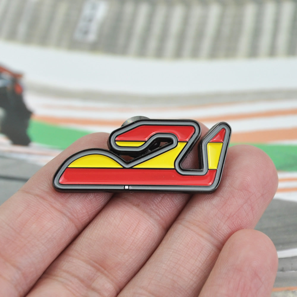 Valencia Circuit Ricardo Tormo Motogp Race Track Lapel Pins Badge