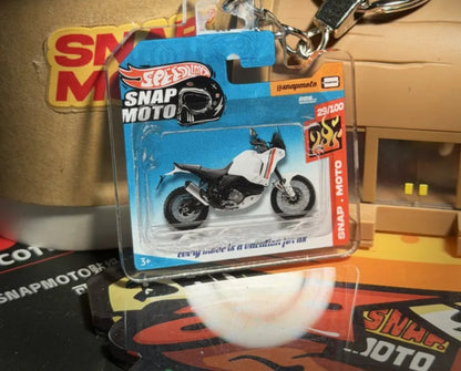 The Pocket Garage: 1:64 Scale Blister Pack Key Tag Keychain for Ducati DesertX