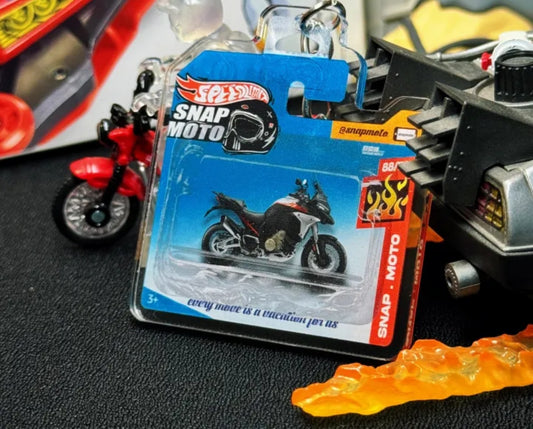 The Pocket Garage: 1:64 Scale Blister Pack Key Tag Keychain for Ducati MultistradaV4S