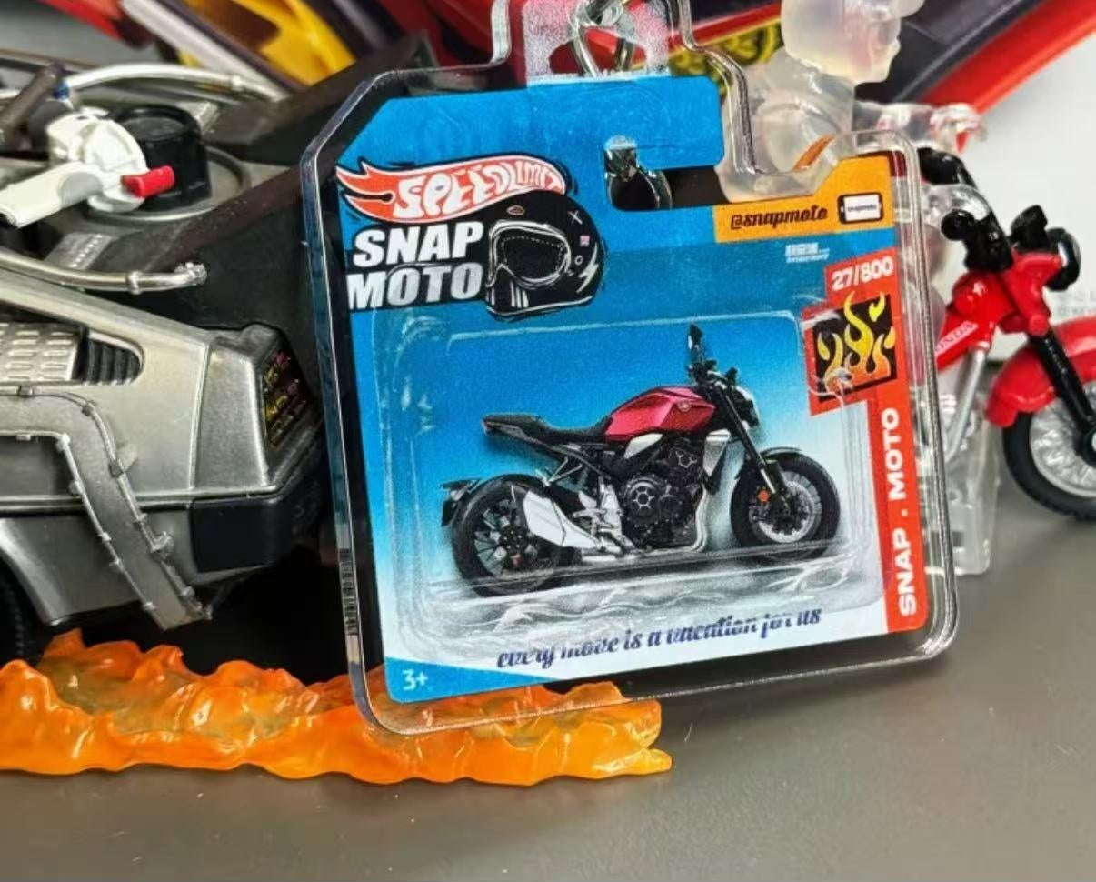 The Pocket Garage: 1:64 Scale Blister Pack Key Tag Keychain for Honda CB1000R