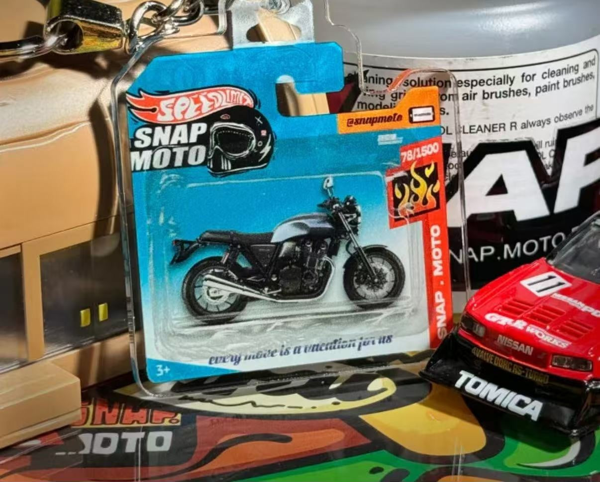 The Pocket Garage: 1:64 Scale Blister Pack Key Tag Keychain for Honda CB1100RS