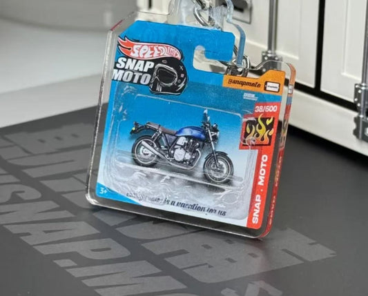 The Pocket Garage: 1:64 Scale Blister Pack Key Tag Keychain for Honda CB1100RS