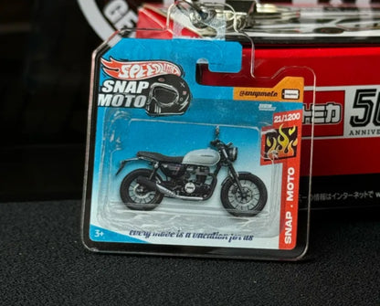The Pocket Garage: 1:64 Scale Blister Pack Key Tag Keychain for Honda CB350
