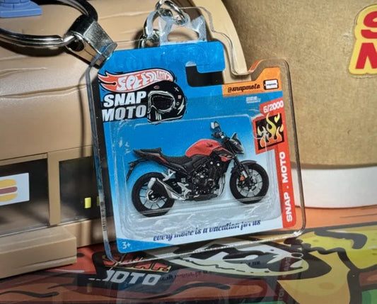The Pocket Garage: 1:64 Scale Blister Pack Key Tag Keychain for Honda CB400F